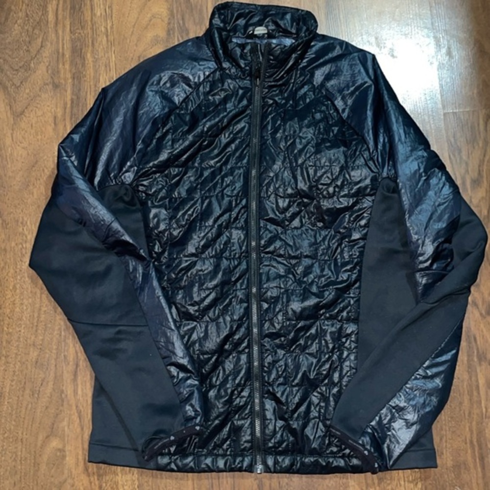 OBERMEYER Black light puffer shell jacket Mens size small ski/ snowboard